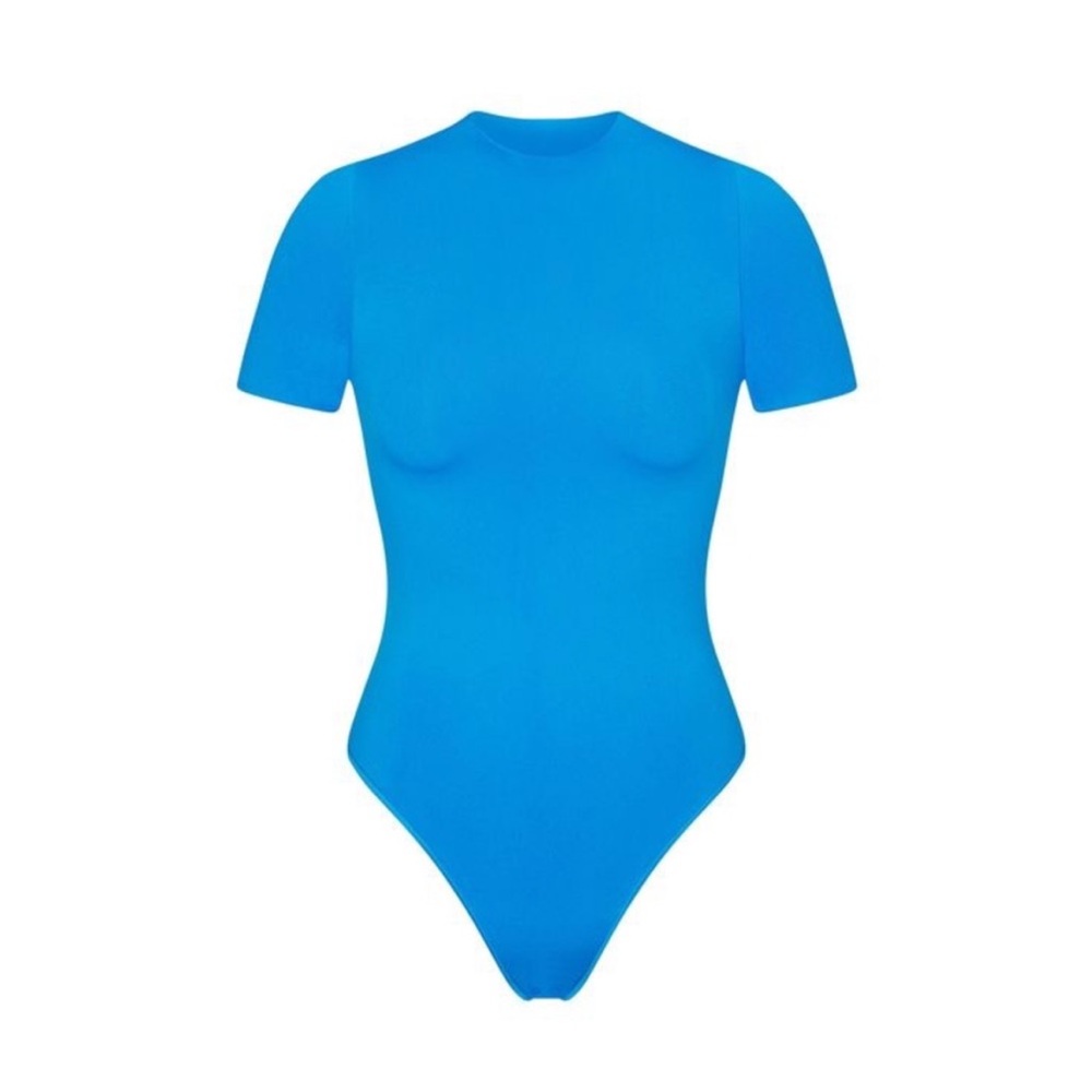 Skims Essential T-Shirt Bodysuit | Mykonos